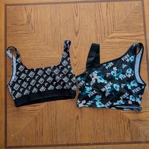 Black and Blue PINK Sports Bras SET OF 3
